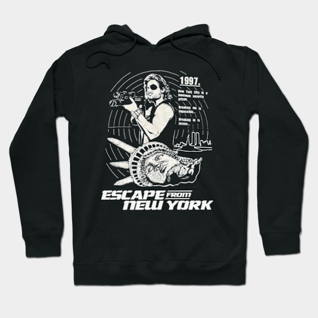 Escape From New York Hoodie by CosmicAngerDesign